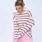 Flirty Stripes Sweater