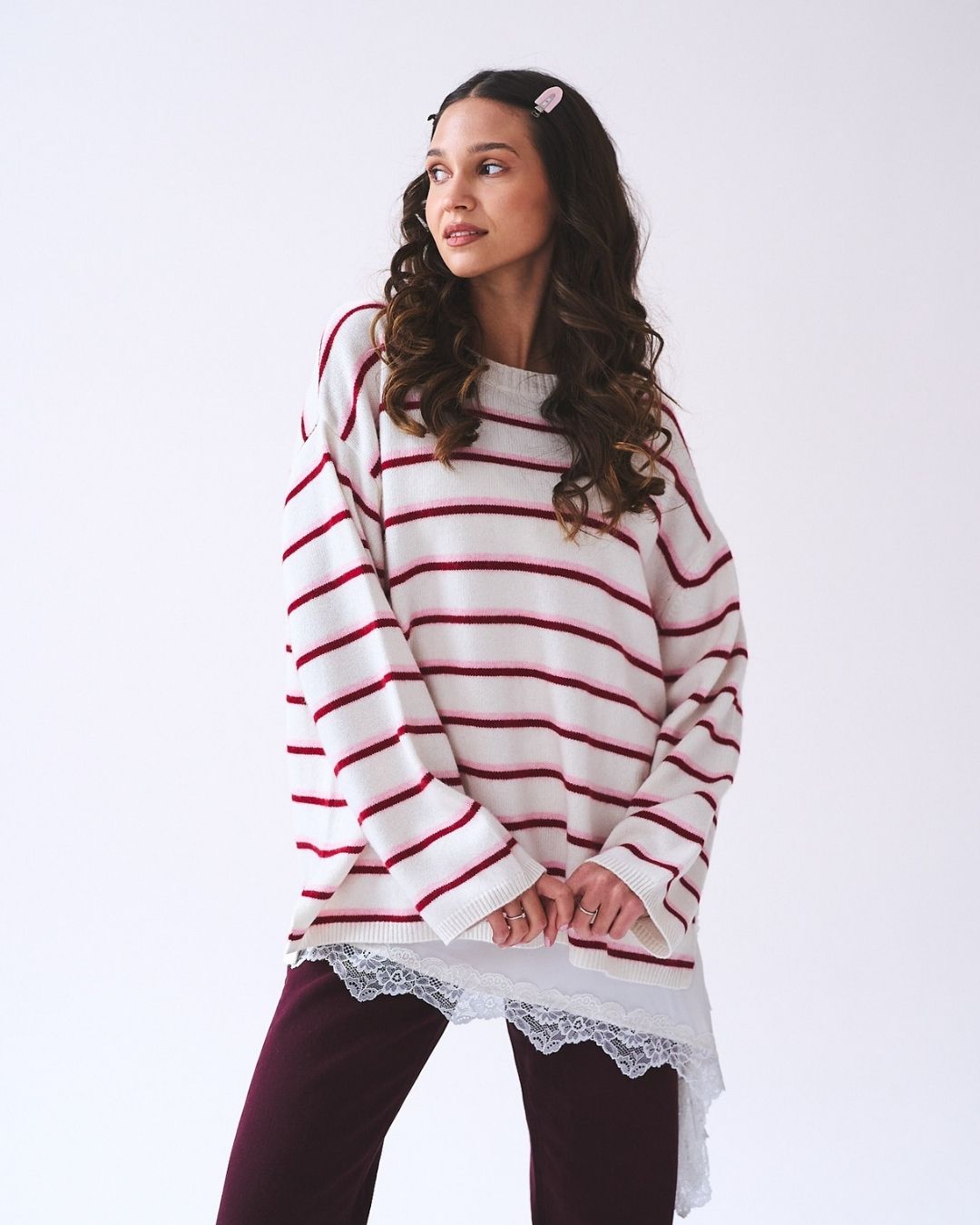 Flirty Stripes Sweater